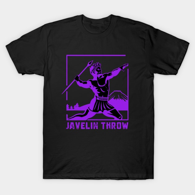 Greek God Javelin throwing T-Shirt by GrafiqueDynasty